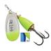 Blue Fox Classic Vibrax Candyback Series Inline Spinner Chartreuse Blue Candyback Blade Size - Weight 5 - 7/16 oz