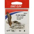 Eagle Claw 085AH-4 Plain Shank Offset Hook Nickel Size 4 10 Pack