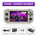 M17 Handheld Game Console 64G 128G Portable Retro Video Game 15000+ Games 4.3 Inch Screen Emuelec Emulator Gaming Console Handheld Game Console Birthday Gift for Kids