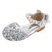 Kids Little Girls Dress Pumps Glitter Sequins Princess Low Heels Party Dance Shoes Rhinestone Sandals Shoes for Baby Girls Toddler Shoes Girls Baby Girl Shoes Girl Sandals Size 4 Closed Toe Sandals