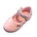 Odeerbi Kids Girls Leather Mary Jane Shoes Princess Flats Shoes Soft Soled Princess Shoes Student Leather Dance Shoes 2024 Fashionable Flat Sole Performance Shoes Pink 8 Years