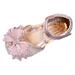 Bowknot Performance Dance Shoes For Girls Childrens Shoes Pearl Rhinestones Shining Kids Princess Shoes Little Girl Sandal Girls Toddler Slip on Shoes Closed Toe Sandals for Toddlers Rose Little Girl