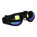 Dog Polarized Sunglasses Small Breed UV Protection Windproof Sun Glasses Pet Goggles Adjustable Folding Eye Wear with Elastic Band for Outdoor Camping Travel Photos-Black