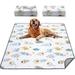 Washable Pee Pads for Dogs 2 Pack Ultra-Absorbent and Leak-Proof Whelping Pads Non-Slip Reusable Puppy Pads Waterproof Puppy Training Pads for Playpen Crate Housebreak-30x32(White)