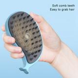 Massage Usb Charging Cat Grooming Brush Atomizing To Remove Floating Hair Blue