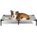 Elevated Dog Cot Beds for Large Dogs Raised Outdoor Dog Bed with Frame Washable Breathable Cooling Teslin Mesh and Anti-Slip Feet Lifted Hammock Indoor Pet Bed 44 Inches