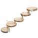 5-Tier Wooden Hamster Ladder Log Chewing Ladder Small Animal Climbing Ladder Pet Chew Toy Suitable for Parrot Hamster Golden Silk Bear Honey Bag Glider And So On