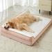 Dog Beds Large Sized Dog Orthopedic Dog Beds for Large Dogs with Waterproof Lining and Nonskid Bottom Waterproof Dog Sofa Bed with Removable Washable Cover Egg Crate Foam Pet Bed.