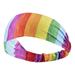 Adpan Clearance Hair Clips Rainbow Sports Hair Band Running Fitness Belt Anti Slip Anti Sweat Yoga Tennis Hair Bandana Hair Clips for Women Barrettes