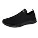 CAICJ98 Womenâ€™S Loafers Walking Shoes Slip on Lightweight Sneakers for Tennis Gym Running Workout Yoga Black