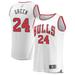 Javonte Green Men's Fanatics Branded White Chicago Bulls Fast Break Custom Replica Jersey - Association Edition