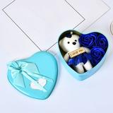 Sueyeuwdi Doll Bouquet Doll Bouquet Girl S Birthday Gift Valentine S Day Gift for Girlfriend Party Favors Blue 11.5*11.5*4cm