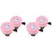 4 Pcs Bicycle Accessories Bike Accesories Part Ride Bell Classic The Pink Plastic Toddler Child