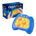 Electronic Pop Light Fidget Toy Quick Push Game Poppuck Kids Adult Anti-stress Toys Decompress Popete Pro Figet Push Bubble Gift Blue