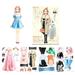 FloHua Baby Toys kids Toys Clearance Magnetic Dress Up Baby Magnetic Princess Dress Up Paper Doll Magnet Dress Up Games Pretend And Play Travel Playset Toy Magnetic Dress Up Dolls For Girls