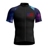 GLVSZ 4th of July Cycling Jersey for Men Short Sleeve USA Flag Patriotic Bike Biking Shirts Full Zip Road Bicycle Clothes Tops