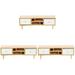 3 Pieces TV Cabinet Realistic Mini Stand Furniture Decor Delicate Home Decoration Frither