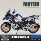 1:12 BMW R1250GS Alloy Racing Motorcycle Model Diecast Metal Toy Street Sports Motorcycle Model Simulation Collection Kids Gifts R1250 white with box