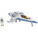 Mattel Disney Pixar Lightyear Hyperspeed Series XL-15 Spaceship & Buzz Lightyear Figure 6 Inch Long Vehicle & 1.25 Inch Figure Toy 4 Years & Up