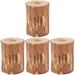 4pcs Pencil Holder Wood Pencil Rest Wood Pen Stand Wood Ballpoint Pen Holder Office Sign Pens Rest