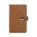 Qtmnekly Card Book Holder Organizer Portable Business Card Holder Book for Men&Women 120 Card Capacity Name Card Booklet Brown
