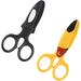 2pcs Plastic Safety Scissors Kids Paper Scissors Kids Scissors Office Scissors Diy Safety Scissors Kids Scissors for Crafting Paper Shear Detail Cute Child Safety Shears