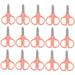 15Pcs scrapbooking scissors Plastic Safety Scissors scissors Children s products manual pink kids scissors household Multifunction student multipurpose abs thread