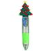 Clearance! JWDX Pen Pen Big Sale Four Kinds of Christmas Pens Can Replace The Writing Color Ballpoint Pen Cartoon Snowman Old Man 4 Color Oil Pen Hand Account Color Press Pen Student Gift (8Ml) F