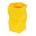 Silicone Pen Holder Creative Shape Brush Pot Pencil Container Desktop Stationery Organizer (Yellow)