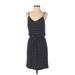 Gap Casual Dress - Slip dress: Black Stripes Dresses - Women's Size Small