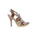 MICHAEL Michael Kors Heels: Tan Shoes - Women's Size 7 1/2 - Open Toe