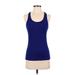 Under Armour Active Tank Top: Blue Activewear - Women's Size Small