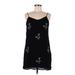 Karin Stevens Casual Dress - Slip dress: Black Stars Dresses - Women's Size 8
