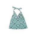 Lands' End Swimsuit Top Teal Halter Swimwear - Women's Size 14