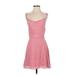 lola and grace Casual Dress - A-Line: Pink Hearts Dresses - Women's Size Small