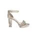 Vince Camuto Sandals: Ivory Snake Print Shoes - Women's Size 10