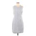 Old Navy Casual Dress - Sheath Scoop Neck Sleeveless: Gray Dresses - Women's Size Medium