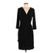 R&M Richards Casual Dress - Sheath: Black Dresses - New - Women's Size 8