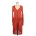 FP BEACH Casual Dress: Orange Dresses - Women's Size Medium