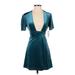 Billabong Casual Dress - Mini: Teal Dresses - Women's Size X-Small