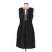 Nine West Casual Dress: Black Dresses - Women's Size 6