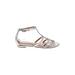 Schutz Sandals: Silver Shoes - Women's Size 37