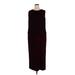 Alex Evenings Casual Dress - Midi: Burgundy Dresses - Women's Size 20