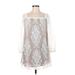 For Love & Lemons Casual Dress: White Dresses - Women's Size Small