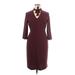 Amanda Uprichard Casual Dress - Sheath: Purple Solid Dresses - Women's Size X-Large