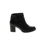 Croft & Barrow Ankle Boots: Black Solid Shoes - Women's Size 7 - Round Toe