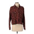 Mustard Seed Denim Jacket: Red Animal Print Jackets & Outerwear - Women's Size Small