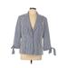 Anne Klein Blazer Jacket: Blue Stripes Jackets & Outerwear - Women's Size Large