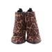 Nine West Ankle Boots: Tan Leopard Print Shoes - Women's Size 6 1/2 - Round Toe