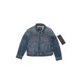 True Religion Denim Jacket: Blue Print Jackets & Outerwear - Kids Boy's Size 4